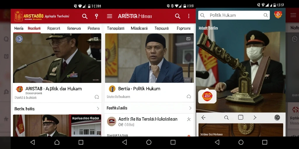Tampilan antarmuka ARISTA88 yang informatif dan menarik.