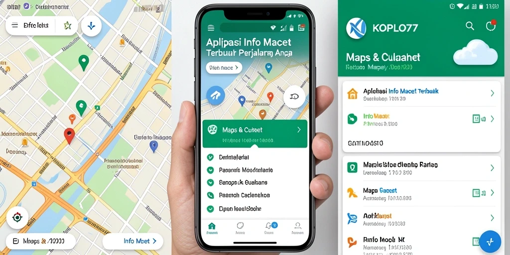 Antarmuka aplikasi KOPLO77 menampilkan informasi lalu lintas dengan jelas.