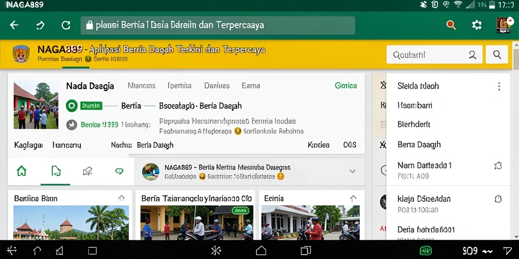 Antarmuka aplikasi NAGA889 yang intuitif dan sederhana.