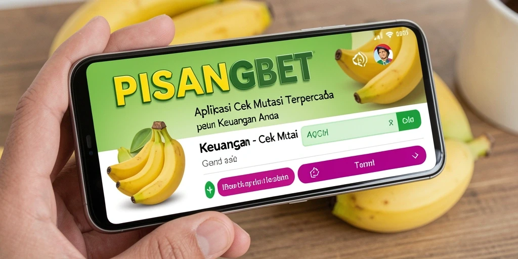 Tampilan antarmuka aplikasi PISANGBET untuk cek mutasi transaksi.