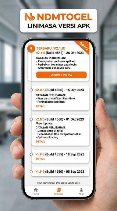 Riwayat Versi ndmtogel untuk Pengguna Android Indonesia